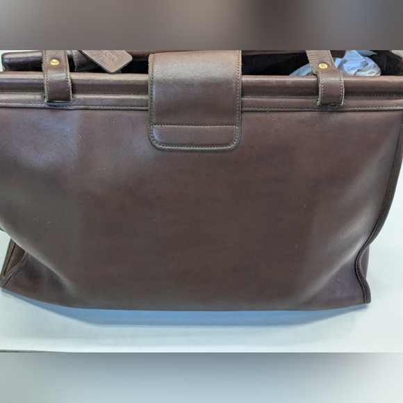 Vintage Coach Brown Leather Tote Bag - Picture 6 of 16
